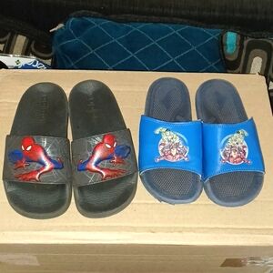 Lot Of 2 Marvel Sandals Size 13